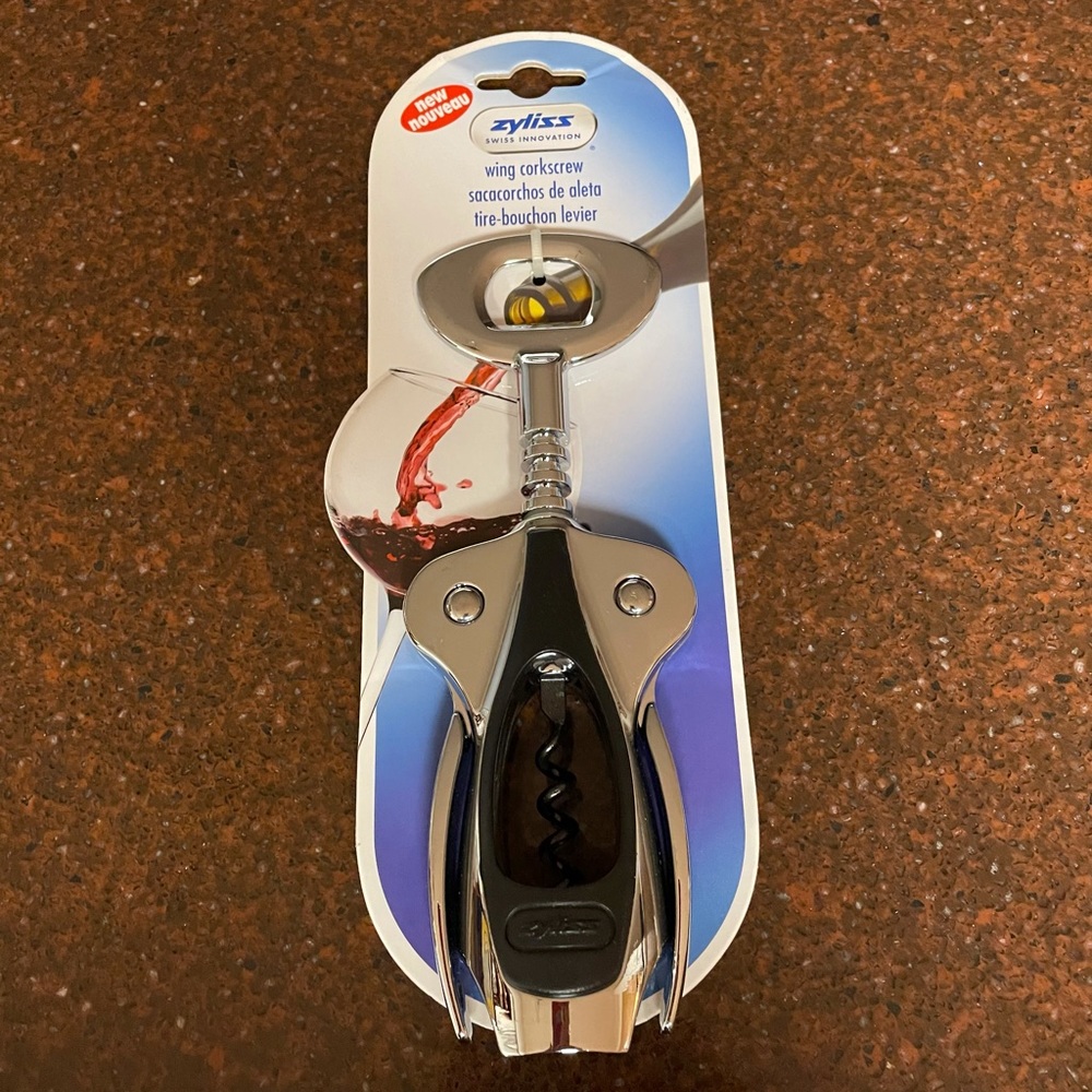 New Zyliss Wing Corkscrew Bottle Opener NWT